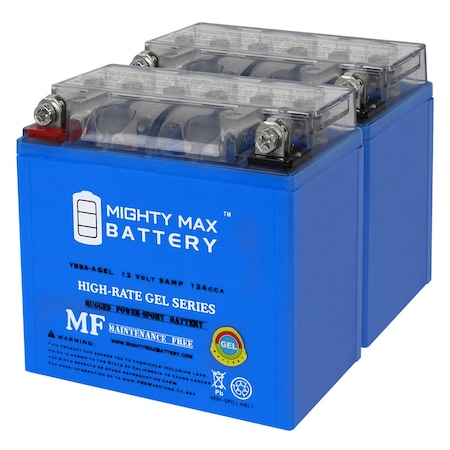 YB9A-A 12V 9AH Gel Replacement Battery Compatible with UB9A-A Conventional Power Sports - 2 Pack